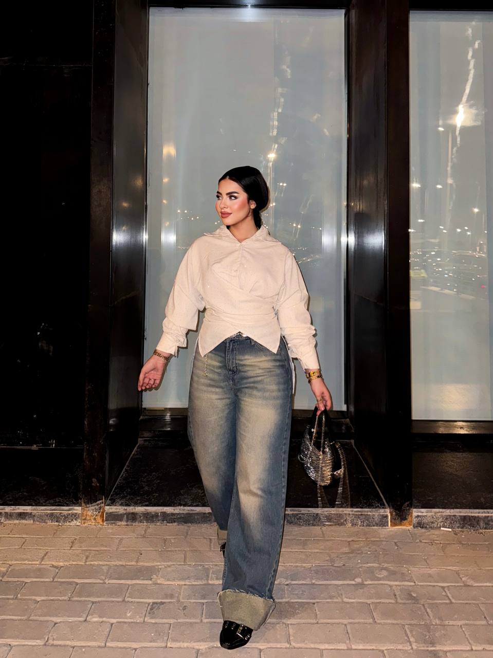 lady vibe strass blouse
