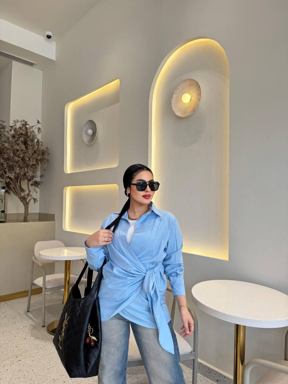 lady vibe linen blouse