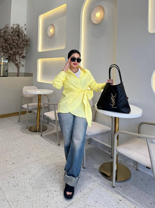 lady vibe linen blouse