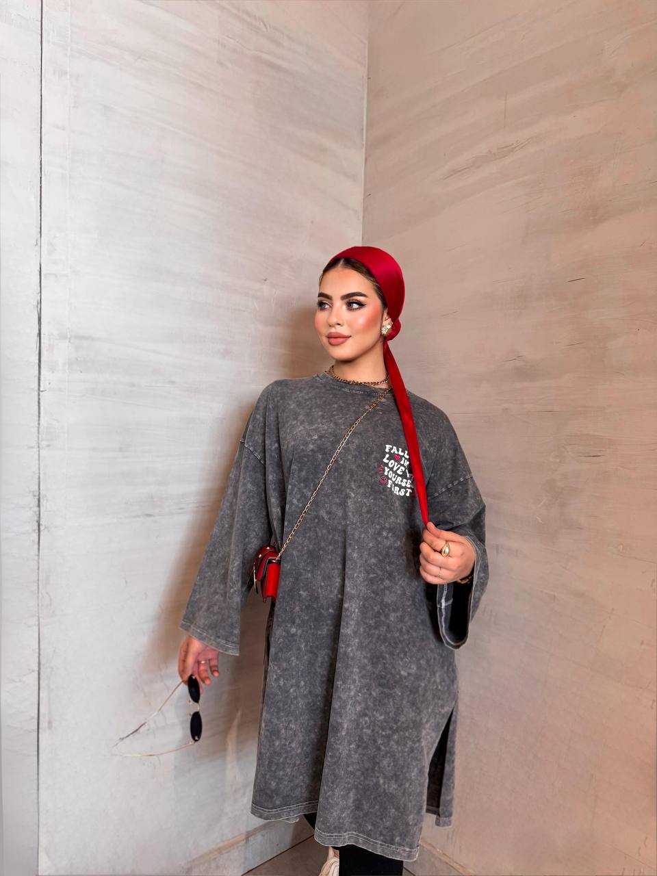 lady vibe long rock t-shirt