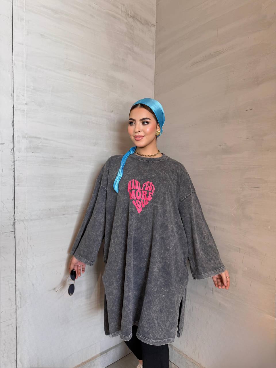 lady vibe long rock t-shirt